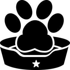 Pet Hotel Sign Sticker Outline Svg File, Free Vectors File